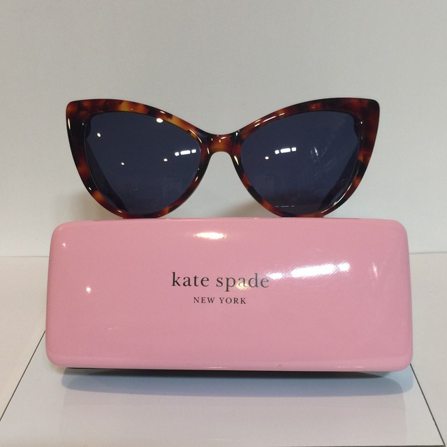 NIB Kate Spade Karina/S C9AKU Vintage Tortoise Retro Cateye Plastic