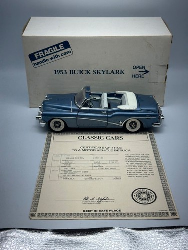 Danbury Mint 1953 Buick Skylark, Blue, 1:24, Excellent, Boxed - Picture 2 of 20