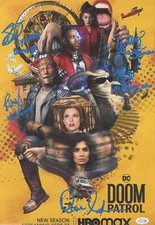 Doom Patrol AUTOGRAPHS Cast Signed 12x18 Photo - Diane Guerrero +4 B ACOA