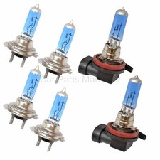 H7 H7 H11 Headlight Dipped/Main/Fog Xenon Super White Lamp Light Bulbs Kit