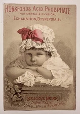 Antique Trade Card Rumford Chemical Works Horsford’s Acid Phosphate 1890s