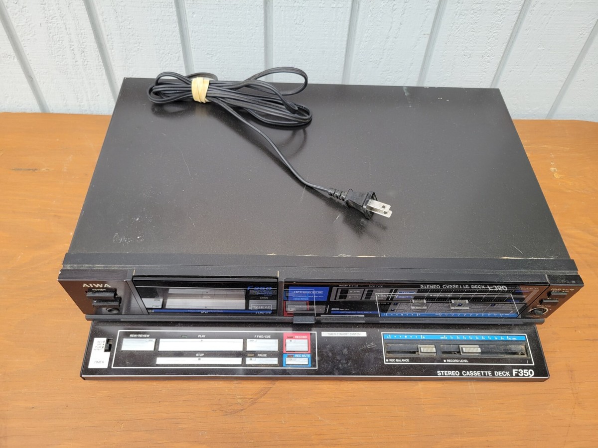 AIWA F350 Stereo Cassette Deck Cassette-Recorder Audio Player RCA