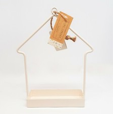 NEW Horizon White House Metal Hanging Bird Feeder Decor Spring Garden Outdoor