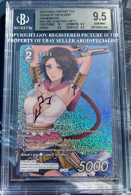 FINAL FANTASY TCG TEARS OF THE PLANET FULL ART FOIL YUNA 25-104L