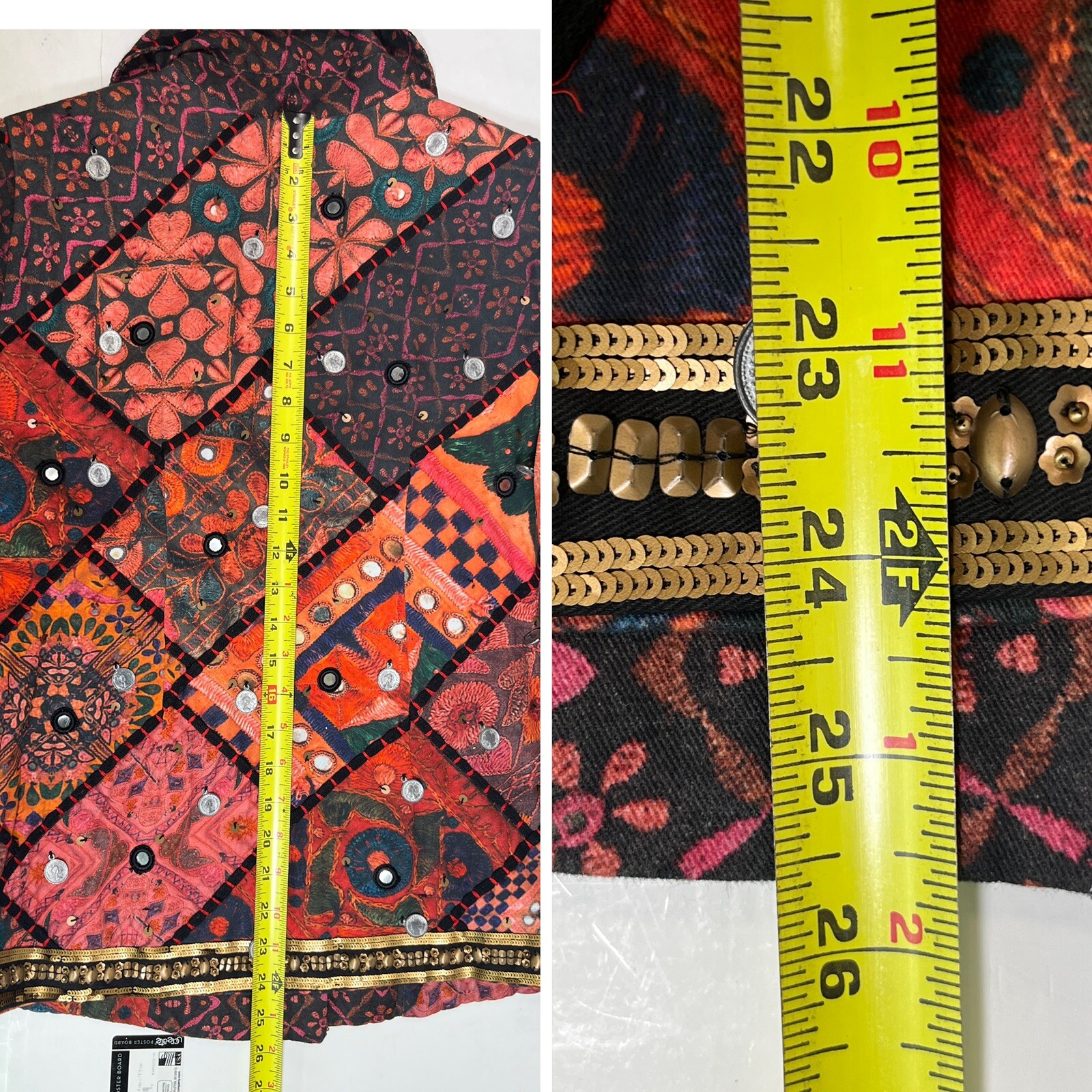 Soft Surroundings Patchwork Blazer Jacket Womens … - image 11