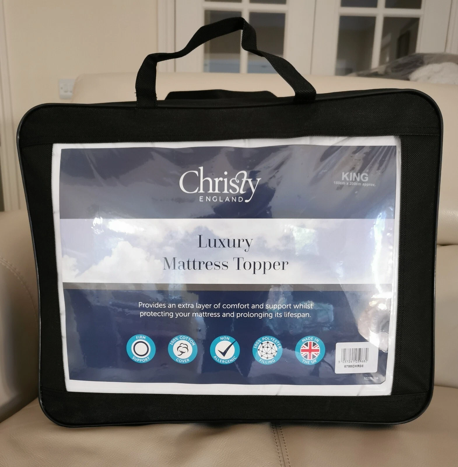 Luxury Mattress Topper, Christy - King Size