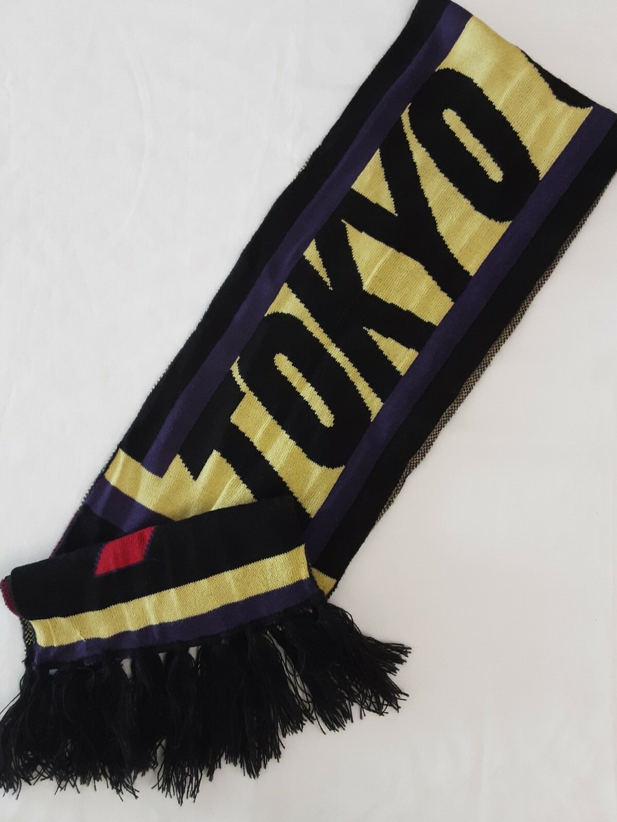 Art Class Black Knit Scarf ~ Tokyo Circuit ~ W/Fringe ~ One
