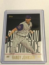 2018 Topps Update Series Postseason Preeminence Randy Johnson PO-29 Diamondbacks