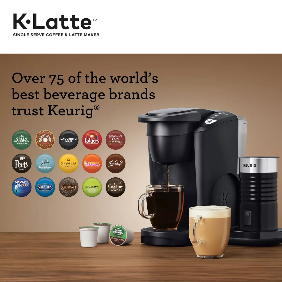 Keurig Coffee Maker Milk Frother Single Serve Brewer Kitchen Countertop  611247373385