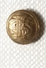 Bb ILLINIOS TRACTION SYSTEM RAILROAD UNIFORM BUTTON small gilt