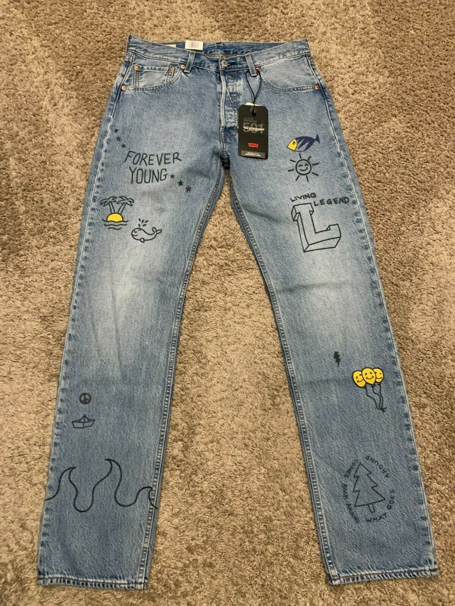 Levi's Premium 501 '93 Straight Jeans Young Legend Men's 32X34 NWT