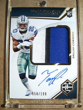 2019 Tony Pollard Panini Limited Rookie Autograph Patch RC /199 MINT 🔥🔥🔥