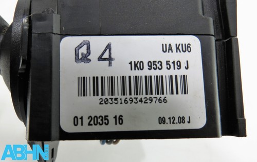 1K0953519J VW Golf MK5 03-09 Frente Escobilla Trasera Arandela Palanca Control - Imagen 9 de 11