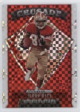 2021 Panini Rookies & Stars Crusade Red Plaid Prizm Jerry Rice #CR-18 HOF 1fb7