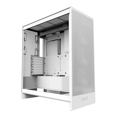  NZXT H7 Flow 2024 Mid-Tower ATX PC Case w/Fans White BRAND NEW & SEALED 