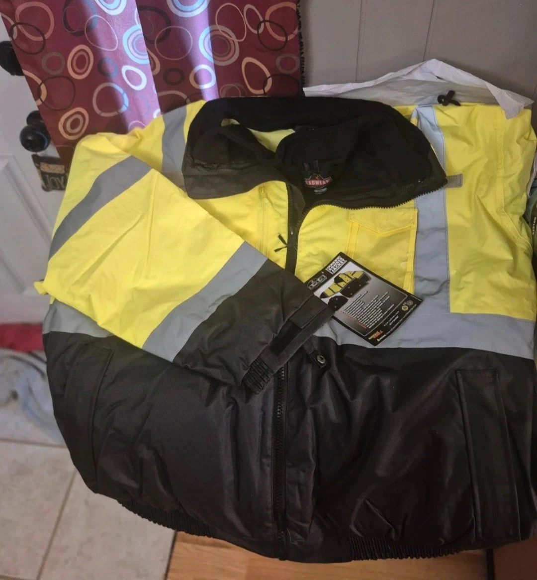RADWEAR THREE-IN ONE DELUXE BOMBER JACKET W REMOVABLE FLEECE Liner 3xl brand new - product detail image 3