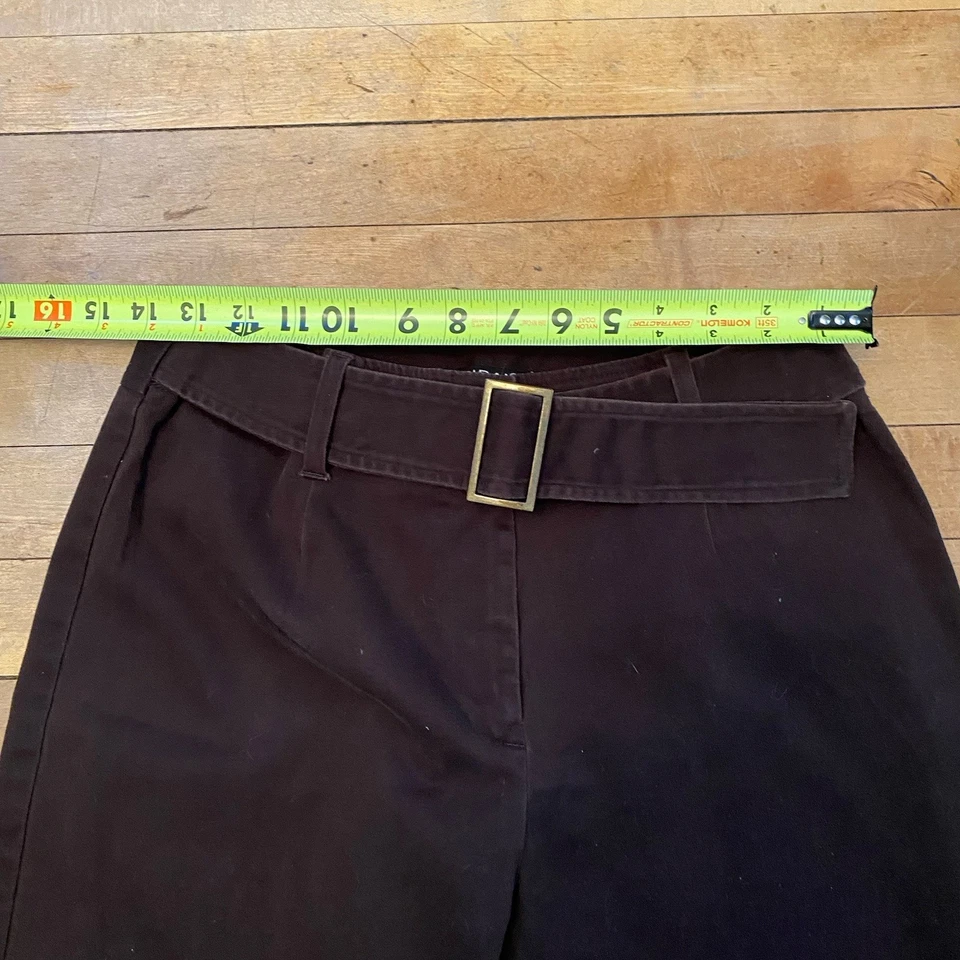 Tribal брюки женский размер 8 эластичной коричневый ремень прямой ноги - Изображение 3 из 4