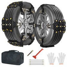 10-pack Universal Tpu Snow Chains For Suvs And Pickup Trucks. Anti-slip Grip.