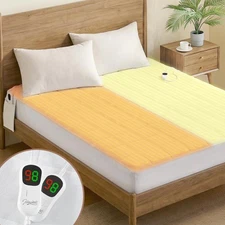 Heated Mattress Pad Queen Size for Cold Sleepers, 5 Heated Setting Coral Flee...