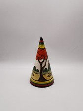 Clarice Cliff Bizarre "LIMBERLOST" Hand Painted Conical Sugar Shaker Centenary