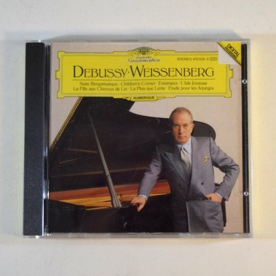 Debussy - Weissenberg CD 1985 Piano Classical Deutsche Grammophon - Full Silver
