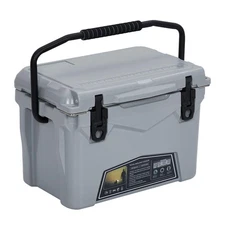20 Quart Hard Camping Cooler, Portable Insulated Ice Chest Cooler Box