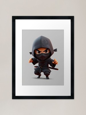 The Great Ninja Warrior | Japanese  Framed Wall Art Poster Canvas Print Picture
