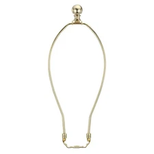 1 Set 11.5 Inch Lamp Harp Kit with Finial Lamp Shade Bracket Holder Gold Tone