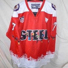 21-22 Chicago Steel Winterfest Christmas TEAM ISSUED Blank Hockey Jersey