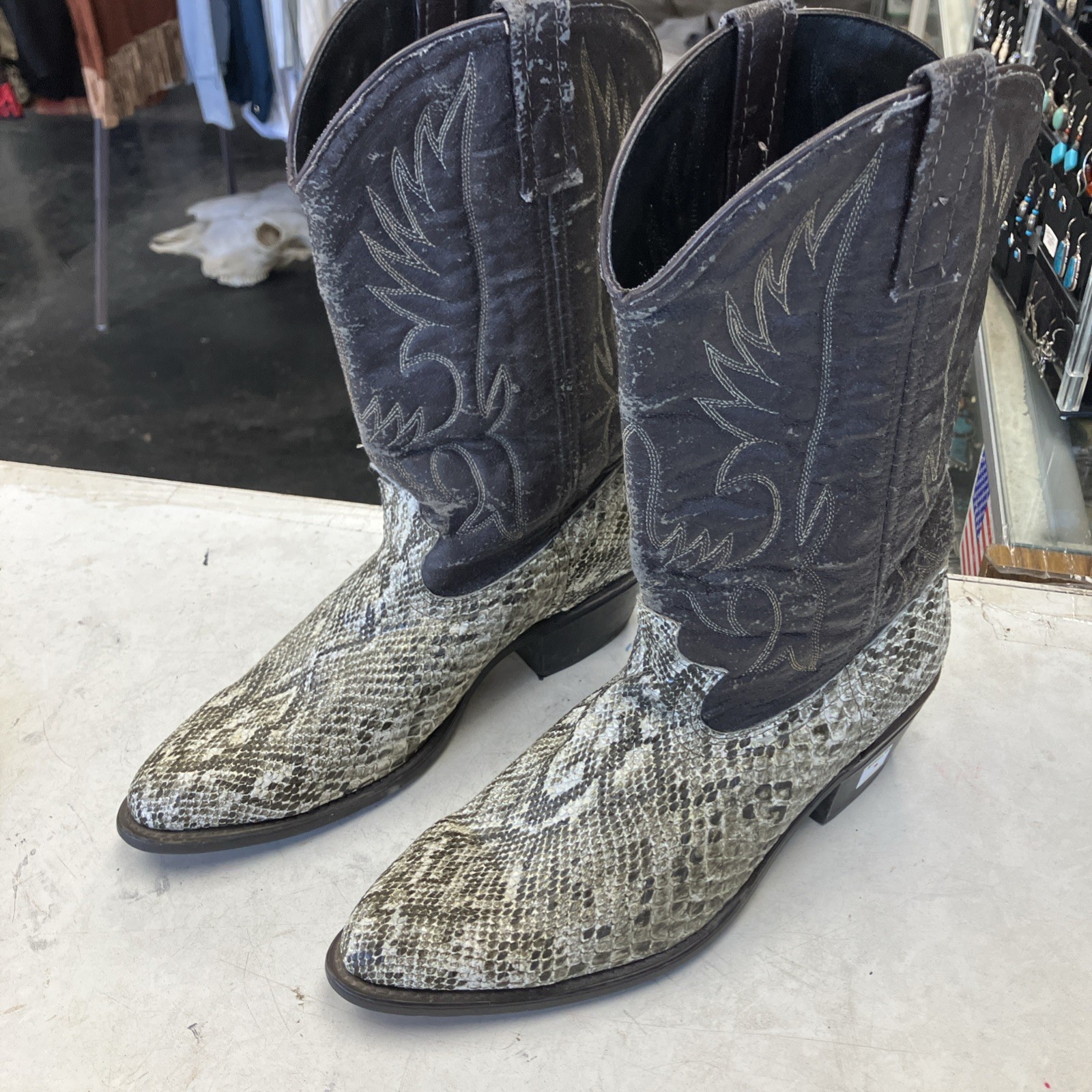 Laredo Genuine Python Leather Cowboy Western Hand… - image 2