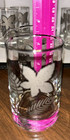 Set of 8 (Eight) Libbey Platinum Leaves Flat 5 ounce Juice Glasses Original Box — photo 5