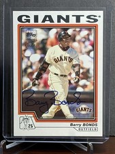 2005 Topps Series 2 #BBA7 - Barry Bonds MVP Autographs Insert - 2004 MVP d. 2/7
