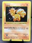 Pokemon TCG 1st Edition Vulpix 068/102 Base Set Shadowless WOTC HP 50 Error NM-