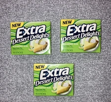 Wrigley’s Key Lime Pie Extra Dessert Delights Chewing Gum Sealed 3 New Packs