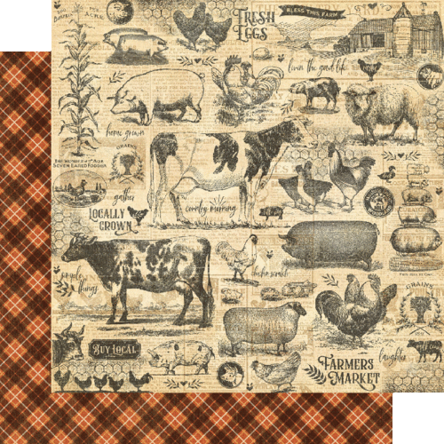 GRAPHIC 45"FARMHOUSE" KEEPSAKE EDITION 12X12 PAPER PACK    SCRAPJACK'S PLACE - Picture 6 of 16