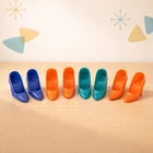Vintage Barbie Closed Toe High Heel Pumps Lot 4 Pair Japan Mod 1960s Blue Orange