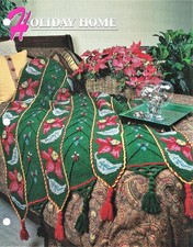 Holiday Home Annie's Attic Crochet Afghan Pattern Leaflet