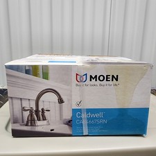 NIB Moen Caldwell Bathroom Faucet w/ Pop-Up Drain CA84667SRN Brushed Nickel