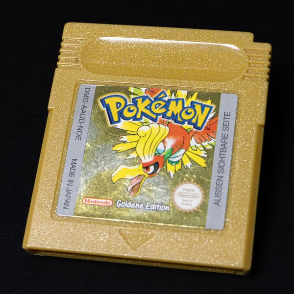 PokéMon Goldene Edition - Game Boy - Pal/De - Nur Modul - Zustand Sehr Gut-image
