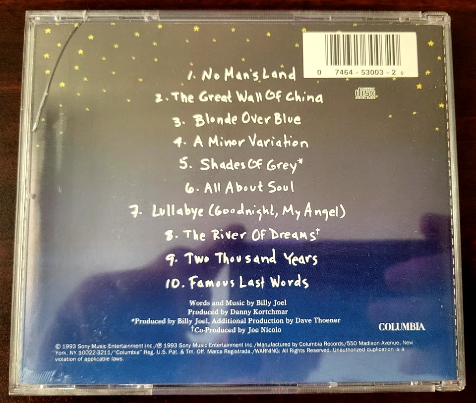 Billy Joel - The Bridge + River Of Dreams - Pop Rock Soft-rock 2CD Lot Set - Image 4 of 4