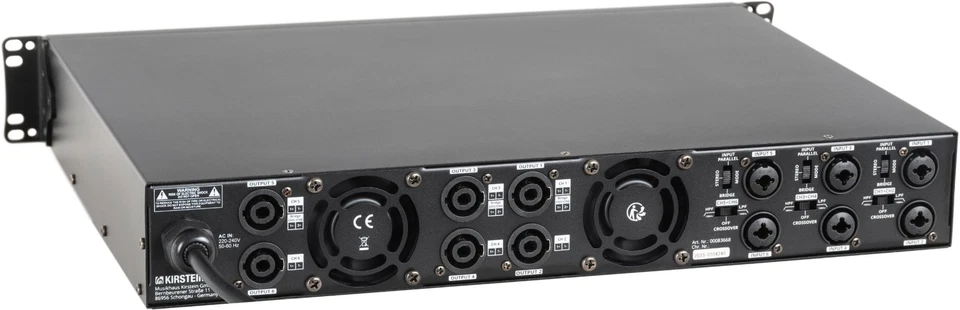 DJ PA Endstufe Verstärker Lautsprecher 3600 Watt HPF LPF 6 Kanäle XLR Class D - Bild 4 von 4