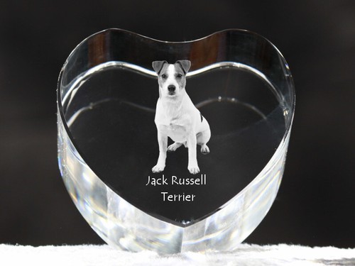 Jack Russell Terrier - Hundebild im Kristall, Kristallherz, einzigartiger Bilder - 第 4/6 張圖片