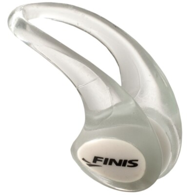 Finis- Nylon Swimming  Nose Clip- Clear With Case