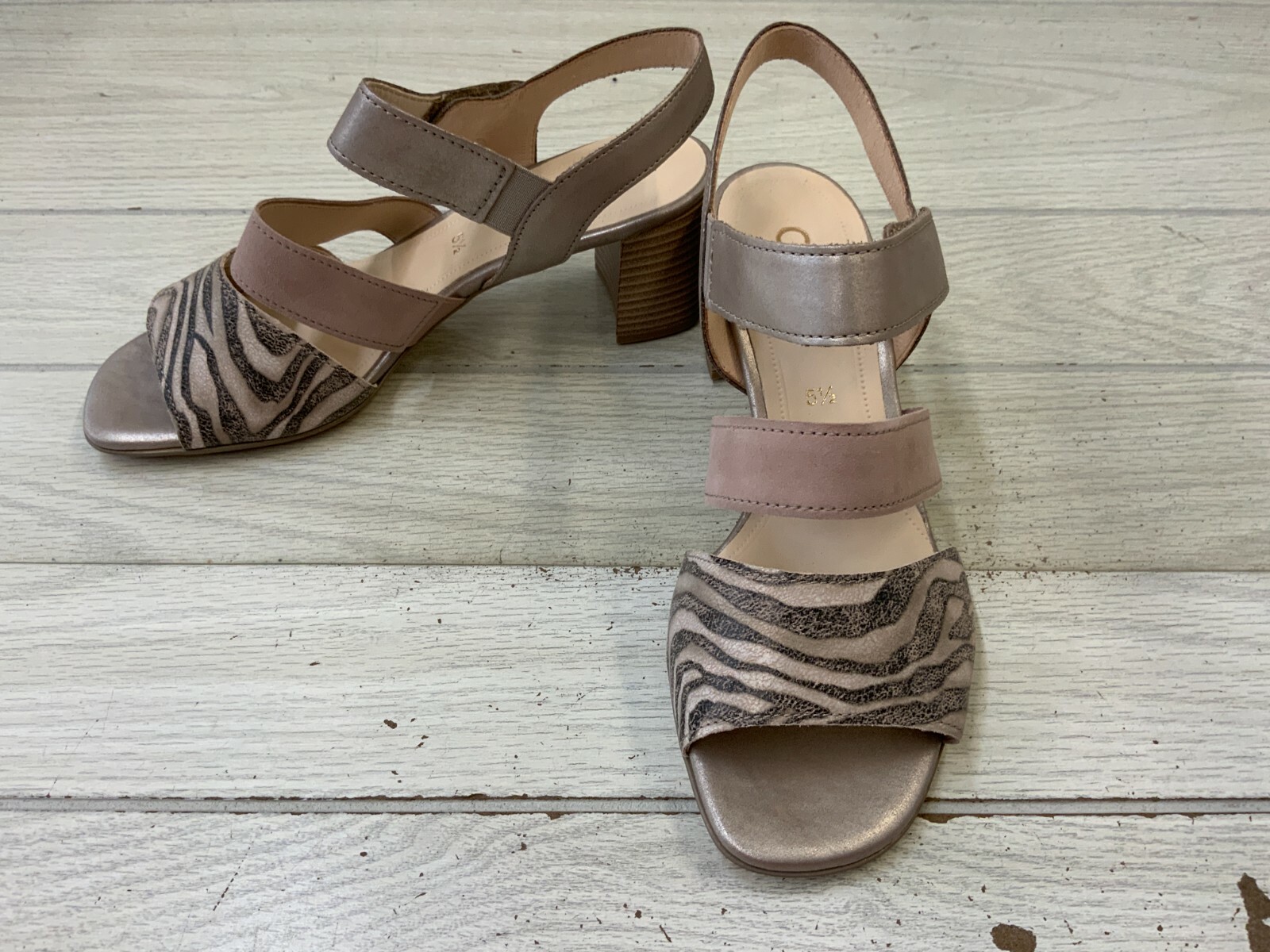 Gabor 21.750 Block Heel Sandal, Women's Size US 8 / UK 5.5, Safari NEW MSRP  $189 885789616396 | eBay