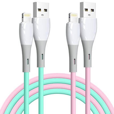 iPhone Charger 2Pack 6 FT Apple MFi Certified Lightning Cable Fast Charging i...