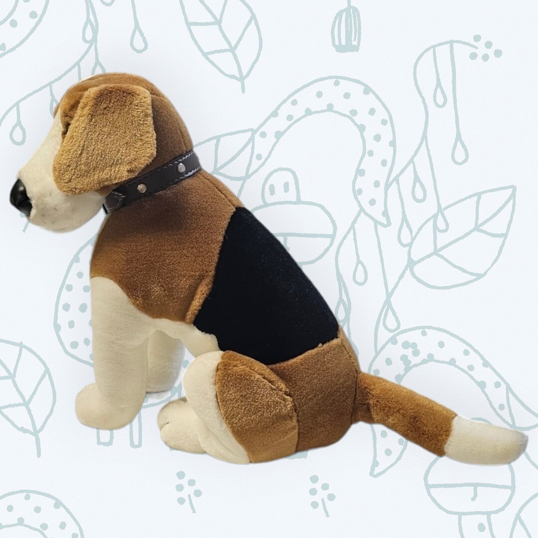 Lifelike Beagle Stuffed Animal - Realistic 8" Plush Dog Toy, Soft & Huggable Gift For Kids & Dog Lovers