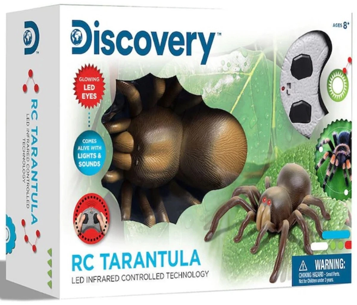 Discovery New Toy RC Tarantula LED Infrared Controlled Technology Spider Fun