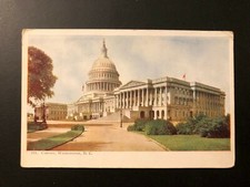 Antique " U.S.CAPITOL-WASHINGTON D.C."Patriotic Postcard Made in USA