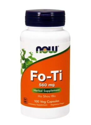NOW FOODS FO-TI HO SHOU WU FOTI 560 MG 100 VEG CAPSULES