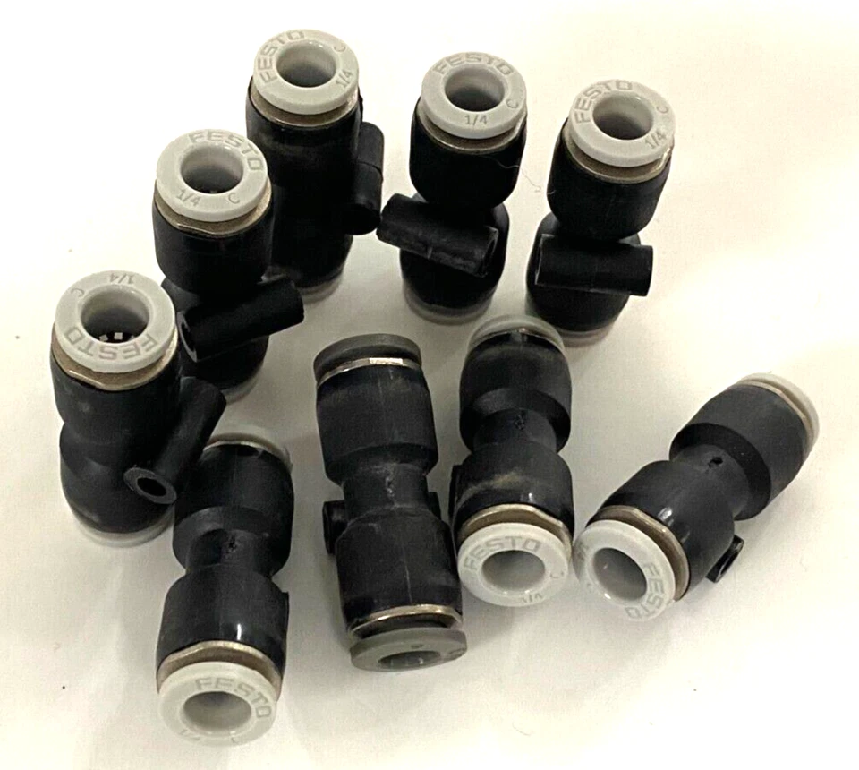 FESTO STRAIGHT ADAPTOR PUSH-IN FITTING PUSH-PULL PRINCIPLE **LOT OF 9 - Image 3 of 4
